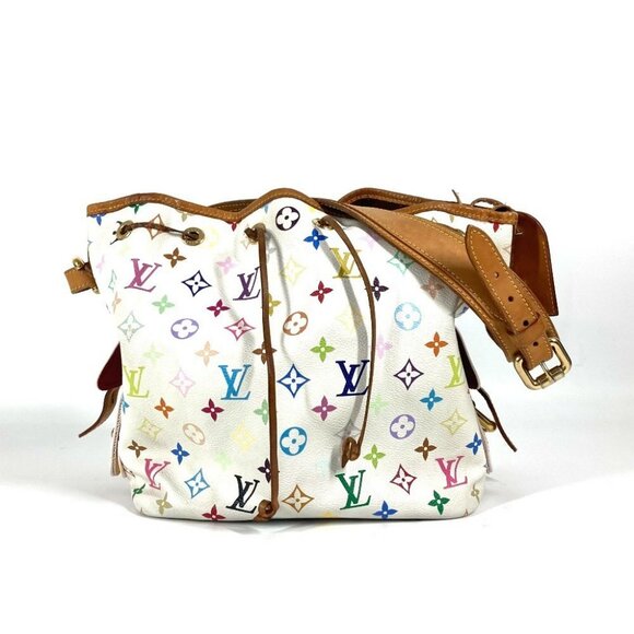 LOUIS VUITTON M42229 MonogramMulticolore Petit Noe Bag Drawstring Shoulder Bag - Picture 1 of 14
